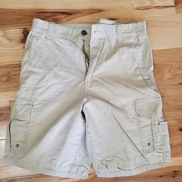 Redhead brand mens khaki cargo shorts size 34
